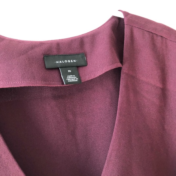 BRAND NEW Halogen maroon blouse - Picture 2 of 3